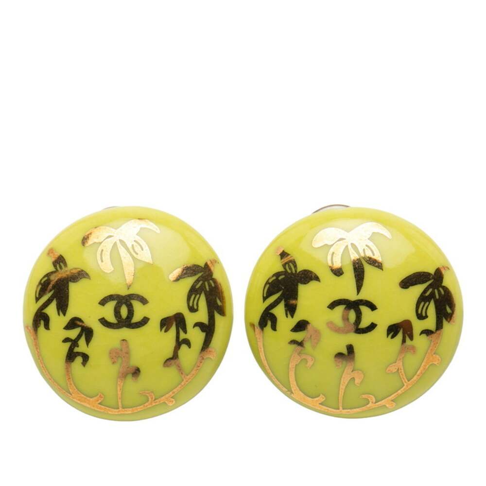 Chanel Cc Logo Clip-On Earrings Metal #215729C58B